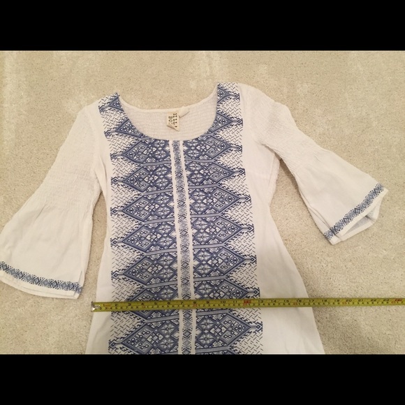 Billabong-White & Blue Summer Dress Size M - Picture 3 of 11
